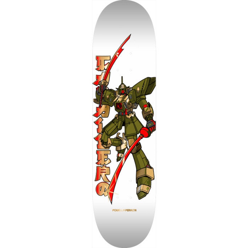 *Pre-Order* POWELL PERALTA CABALLERO GUNDAM WHITE GOLD FOIL 8.25″ SKATEBOARD DECK