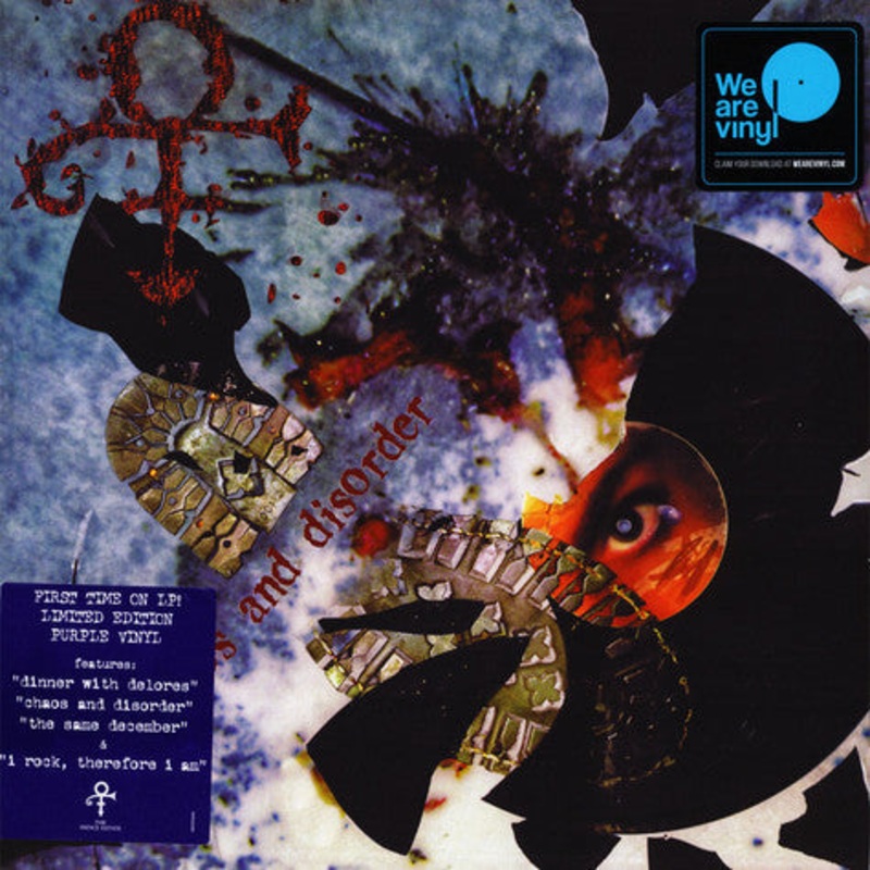 Prince  Chaos And Disorder Purple Color Vinyl LP Record