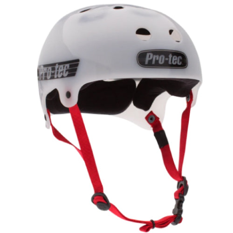 Pro-Tec Old School Skate Bucky Lasek Skate Helmet – Translucent White X-Small