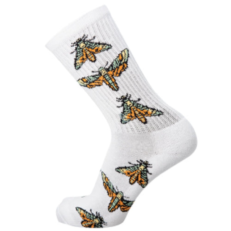 Psockadelic Death Moth Crew Socks