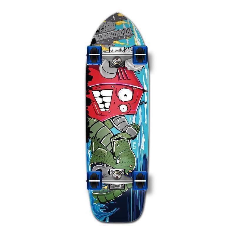 Punked Old School Longboard Complete – Robot Complete