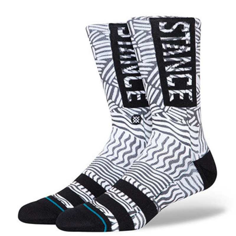 Stance Crosshatch Crew Socks Black Large