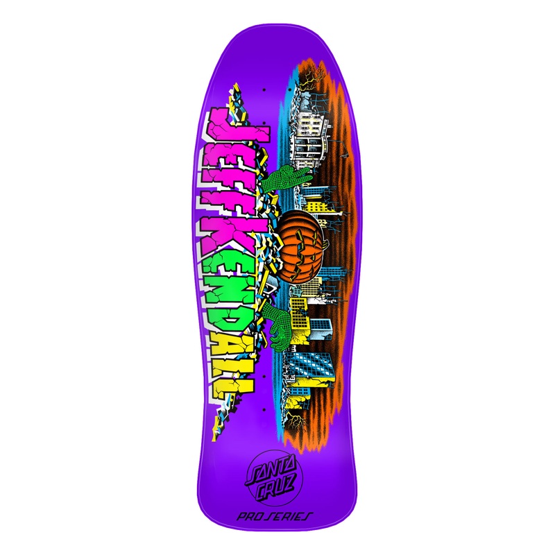 10in Kendall Pumpkin Reissue Santa Cruz Skateboard Deck No Color 10in x 30.12in