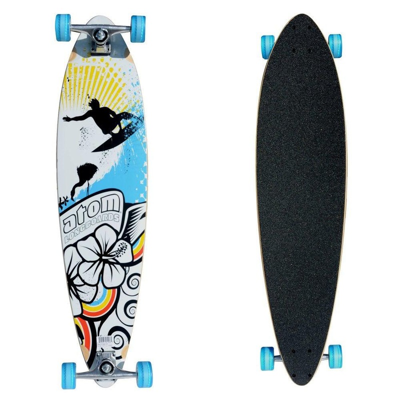 Atom Surf Cool 39″ Pintail Longboard Complete