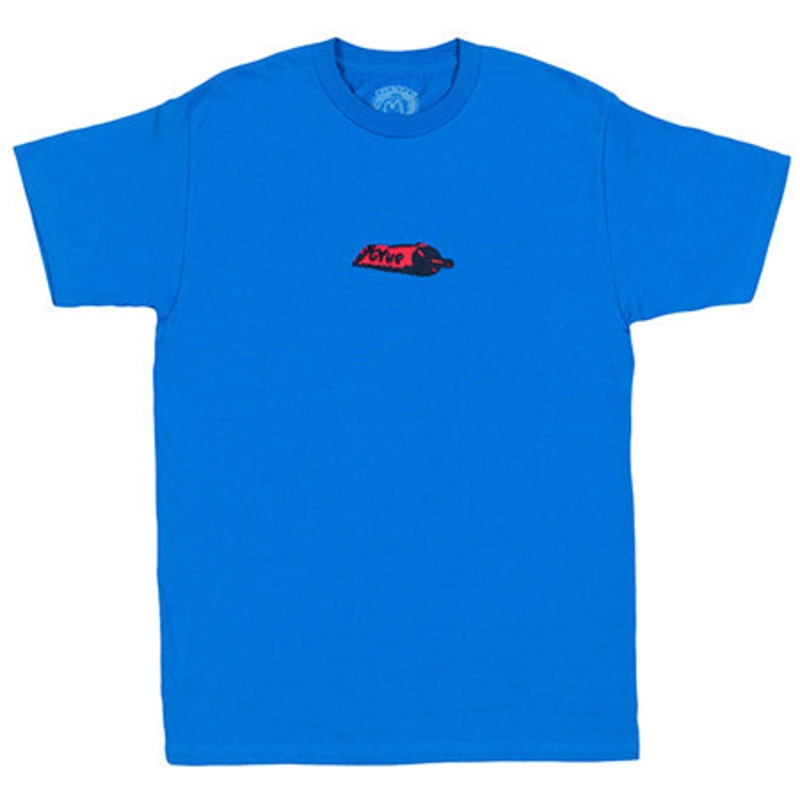 Glue DNS Embroidered T Shirt Royal Large