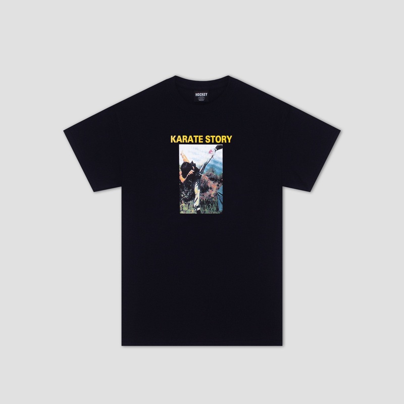 Hockey Karate Story T-Shirt Black Small