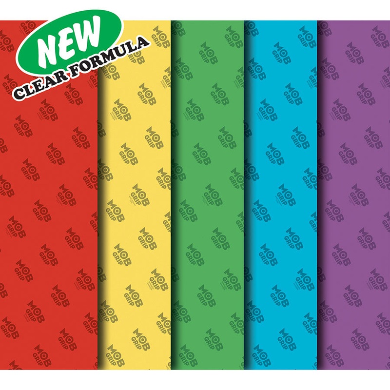 Mob Translucent Color Skateboard Grip Tape (Red, Yellow, Green, Blue, or Purple) 9 x 33 Trans Red
