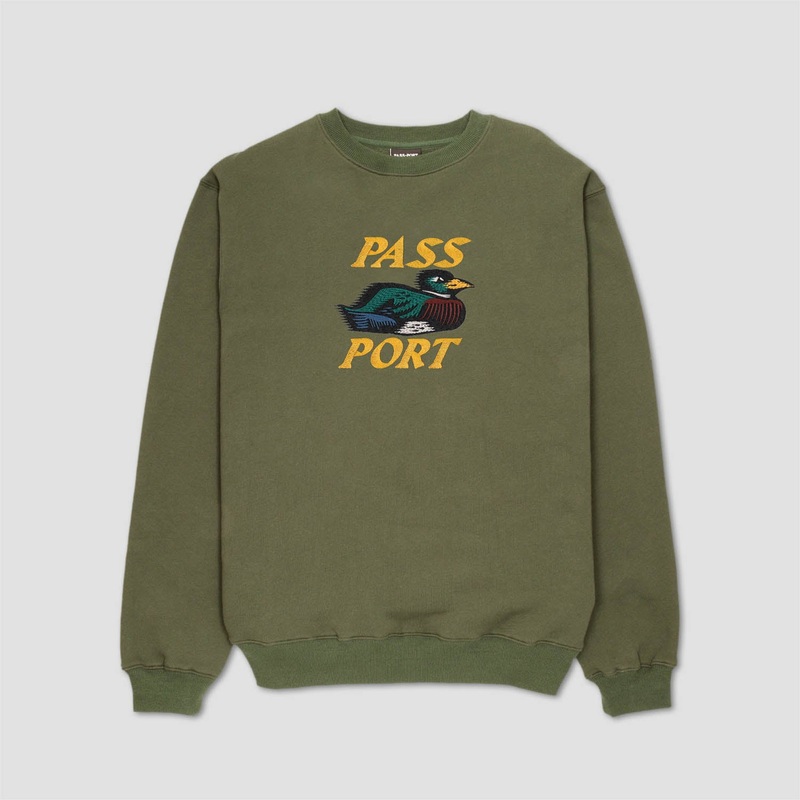 PassPort Fast Duck Sweater Olive Medium