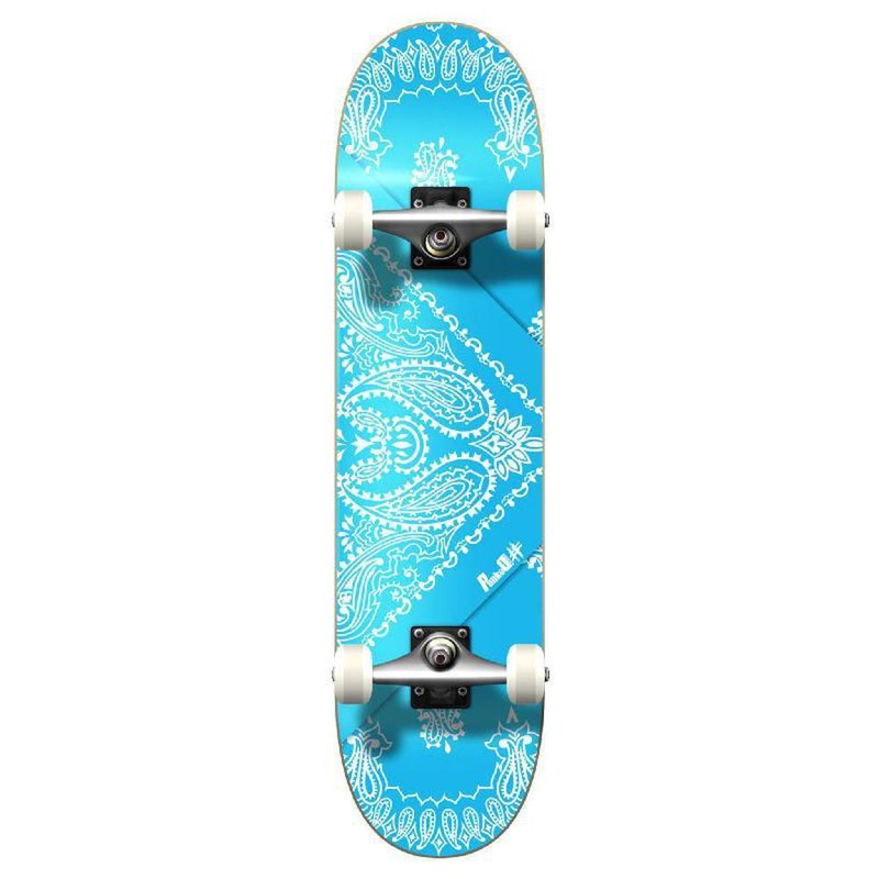Punked Graphic Complete Skateboard – Bandana SkyBlue Complete