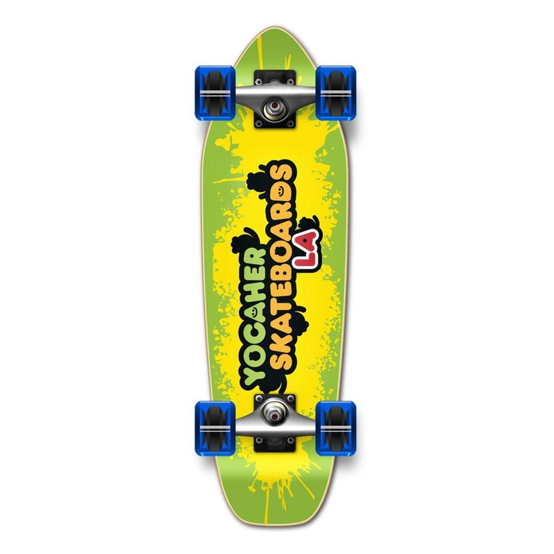 Punked Yocaher Complete Mini Cruiser Skateboard Longboard  – CANDY Series – Sour Complete