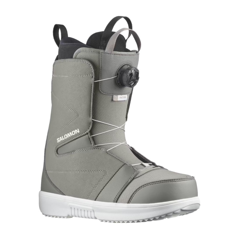 Salomon Faction BOA Snowboard Boot Steeple Gray/Pewter/White 8