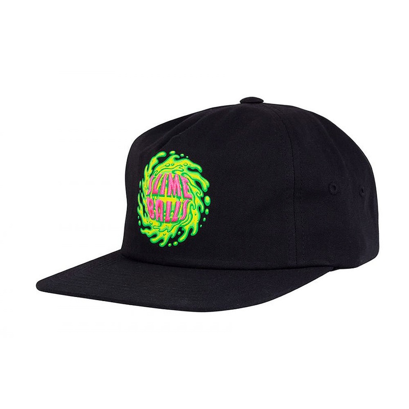 Santa Cruz Slime Balls Mid Profile Sb Logo Cap – Black