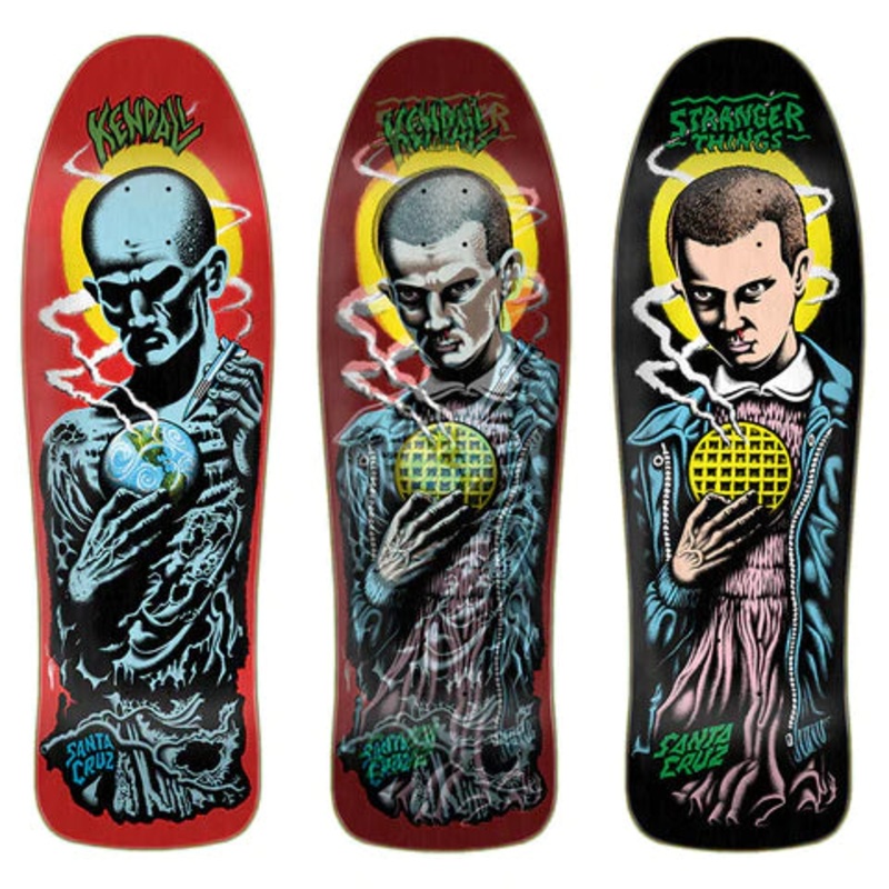 SANTA CRUZ X STRANGER THINGS KENDALL ELEVEN LENTICULAR DECK 9.75 9.75