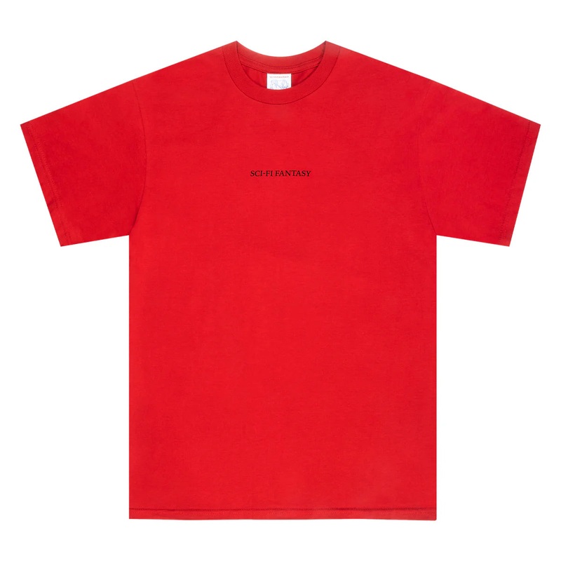 Sci Fi Fantasy Tiny Classic Logo T Shirt Red S