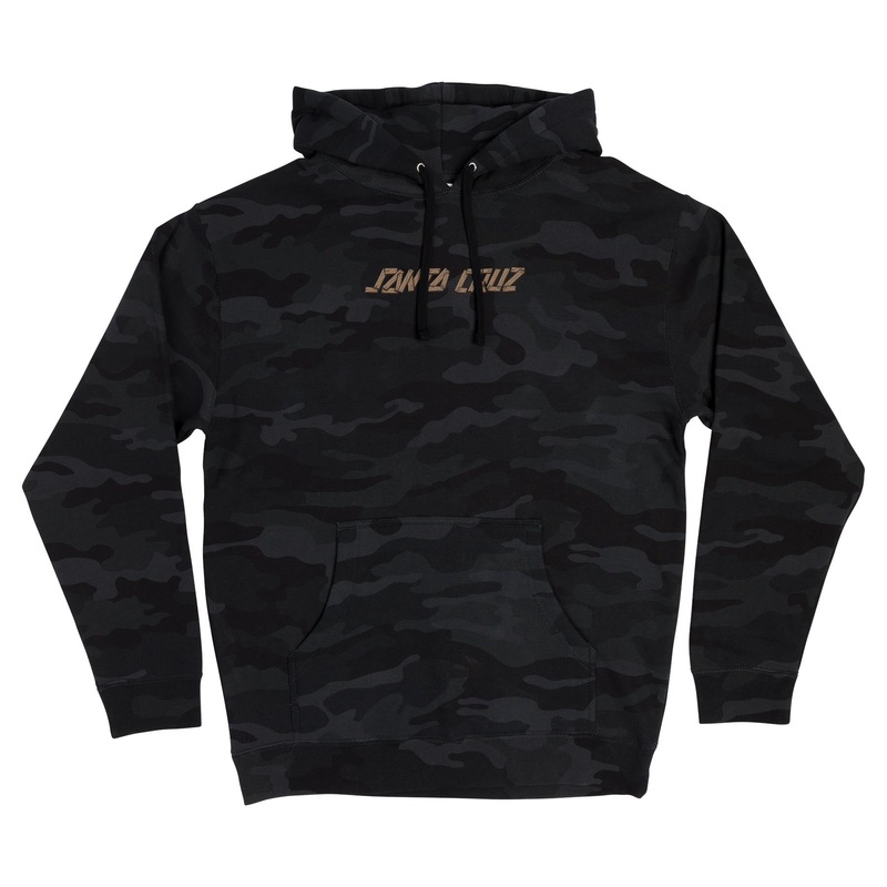 Screaming Grizzly Mens Santa Cruz Hoodie Black Camo S
