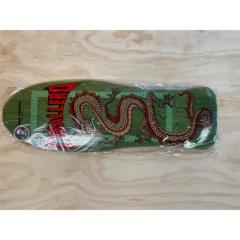 Steve Caballero Chinese Dragon Reissue Skateboard Deck Sage Green – 10 x 30