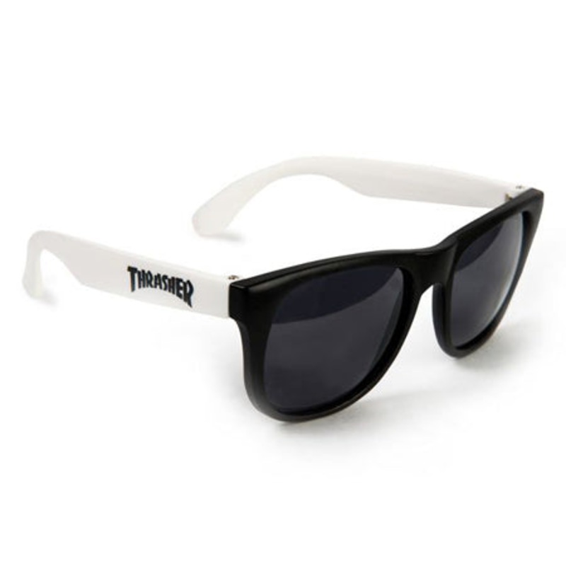 Thrasher Magazine Logo Sunglasses White One size fits all