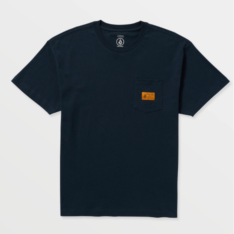 Volcom Workwear Certifico Short Sleeve T-Shirt Medium Navy