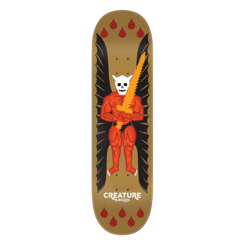 8.6in Baekkel Demon Creature Skateboard Deck No Color 8.6in x 32.11in