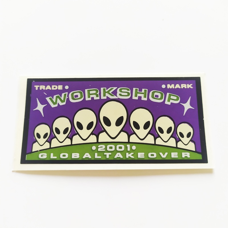 Alien Workshop Skateboard Sticker – Global Takeover – 8cm across approx