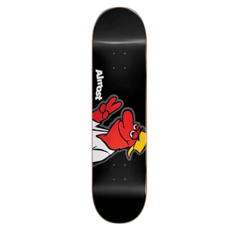 Almost Red Head Hyb Deck Black 8.375 in 8.375 in