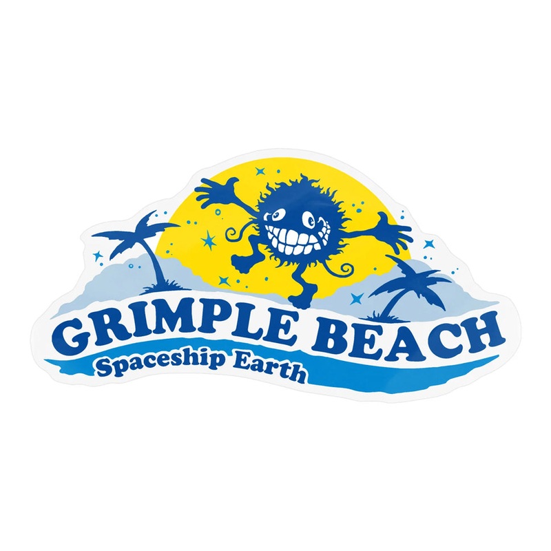 Anti Hero Grimple Stix Spaceship Earth Sticker Blue Medium