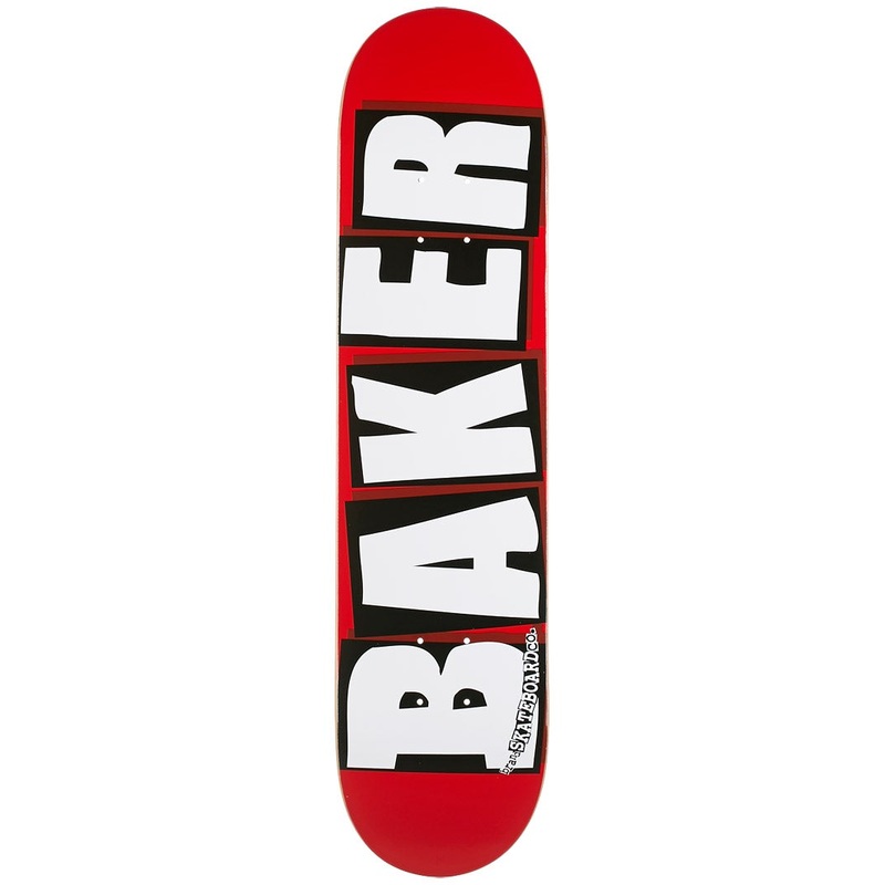 BAKER TEAM BRAND LOGO WHITE 8.25″ SKATEBOARD DECK