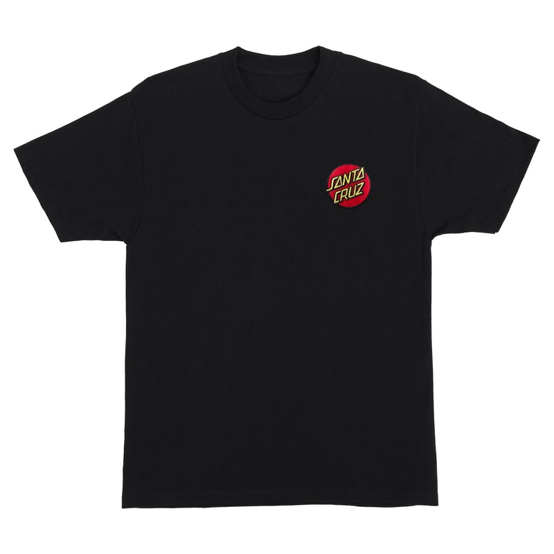 Cruz Embroidered Mens Santa Cruz T-Shirt Black S