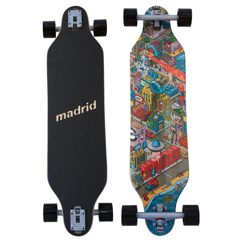 Madrid Weezer Madrid City 36″ Top Mount | Drop Through Longboard Drop Through Complete