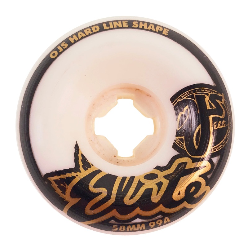 OJ Elite – 58mm – 99a Hard Line Wheels – White