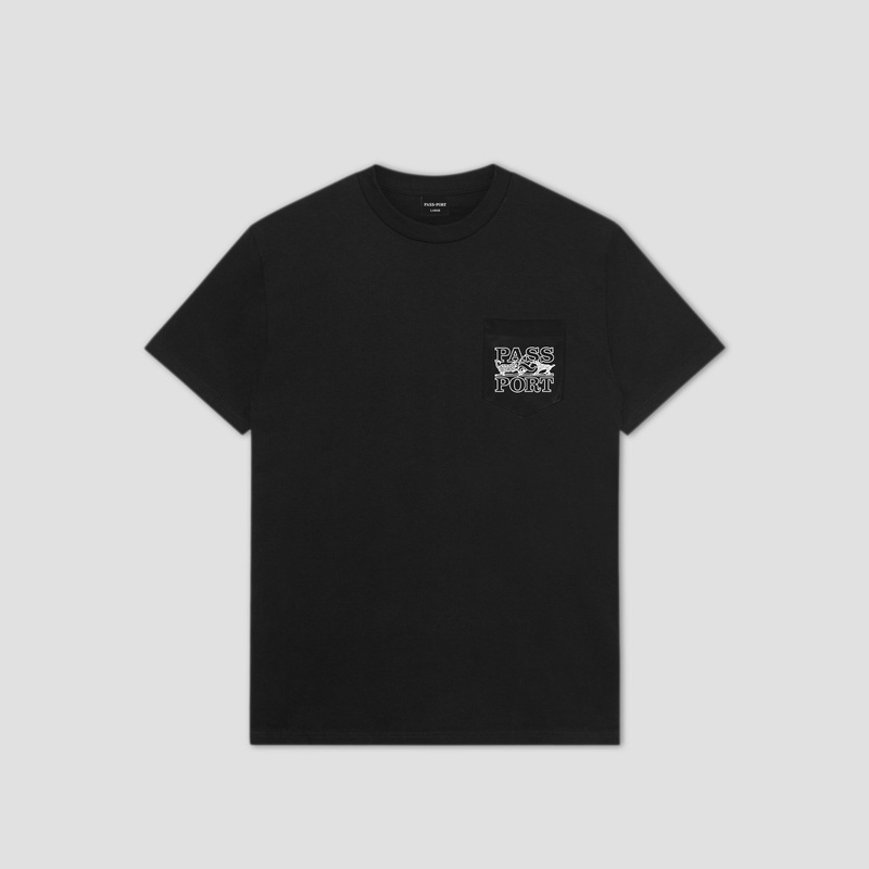 Passport Trinkets Pocket T-Shirt Black Small
