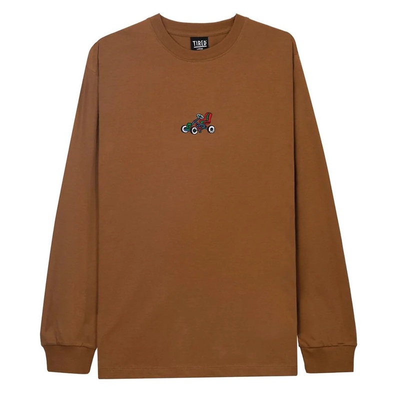 Tired Semi Tired L/S Tee Workwear Brown M