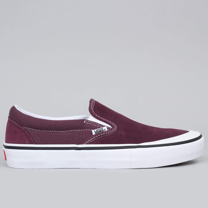 Vans Slip On Pro Shoes Raisin / White UK7.5