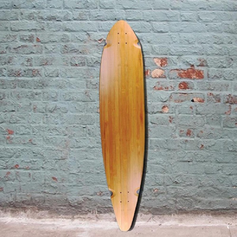 44″ x 10″ blank Bamboo Pintail Longboard Deck Deck
