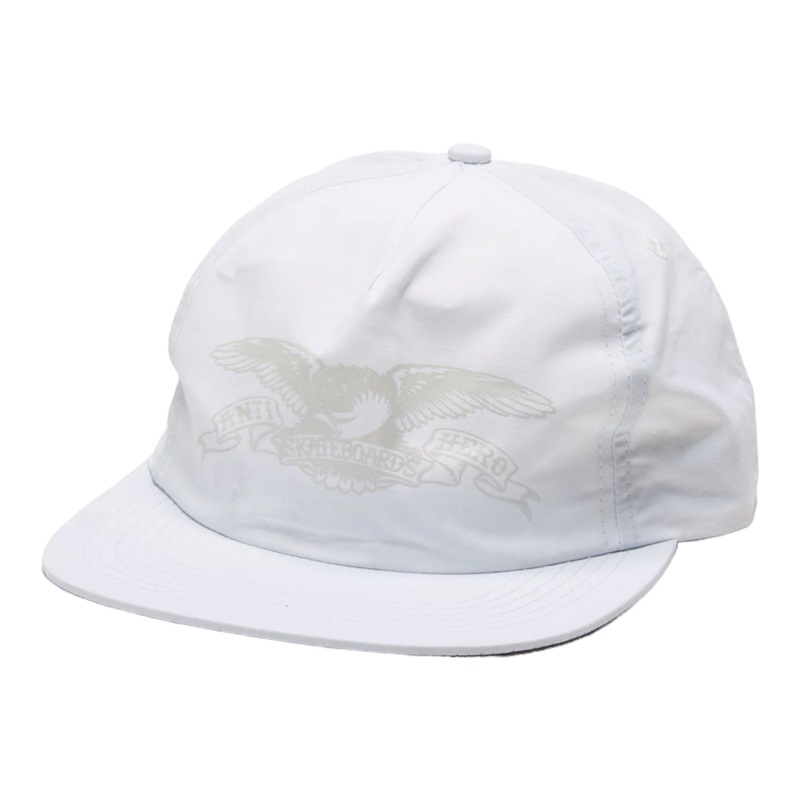 Anti-Hero Basic Eagle Snapback Hat White OS