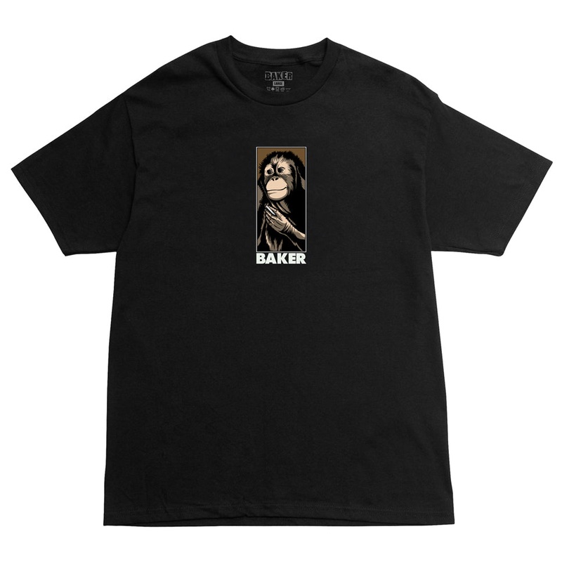 Baker Smoking Monkey T Shirt Black Medium