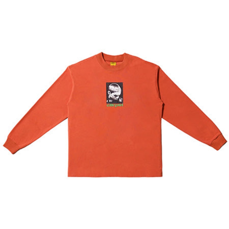 Carpet Company Trouble Long Sleeve T Shirt Rust Large