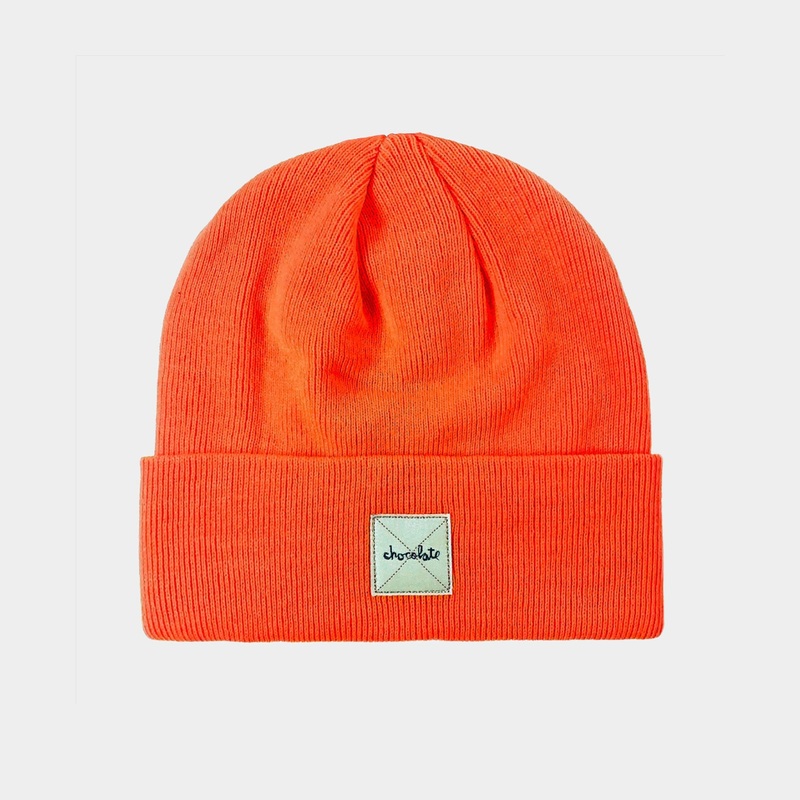 Chocolate – Reflective Work Beanie – Orange