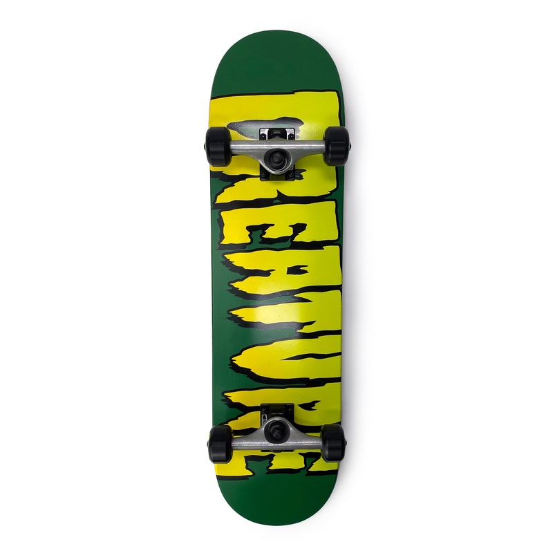 Creature Complete Logo Skateboard Black / Green – 8″