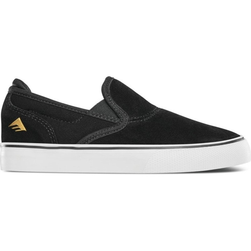 Emerica Wino G6 Slip-On Youth (Black/White/Gold) 11 KIDS