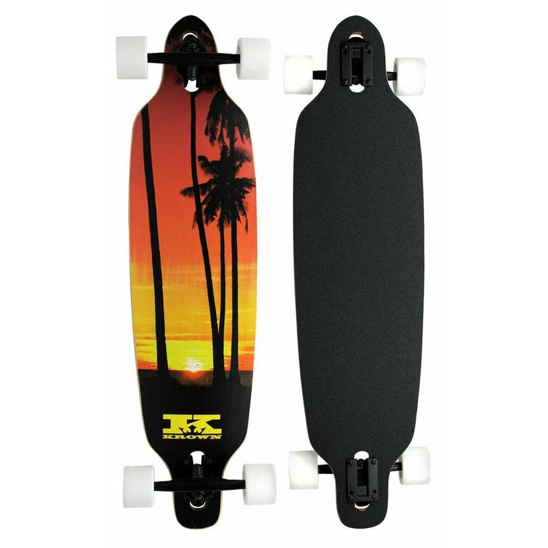 Krown Palms Elite 36 inch Drop Through Longboard Complete
