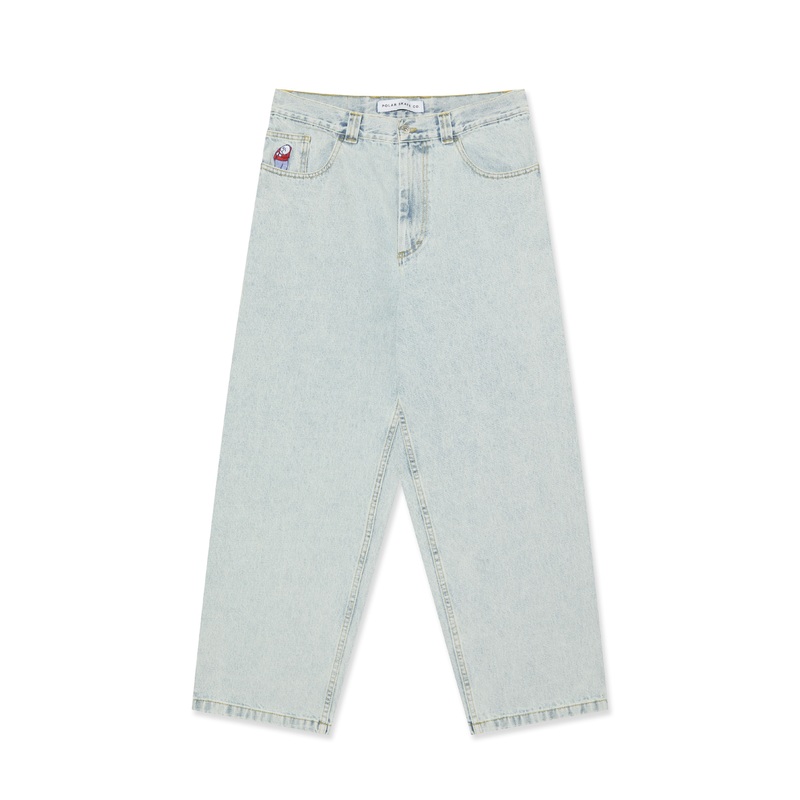 Polar Big Boy OG Logo Denim Pants Light Blue S