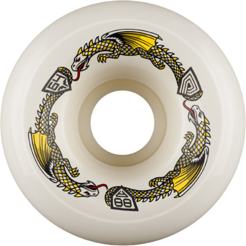 Powell Peralta Dragon Formula Wheels White 64MM 88A 64mm