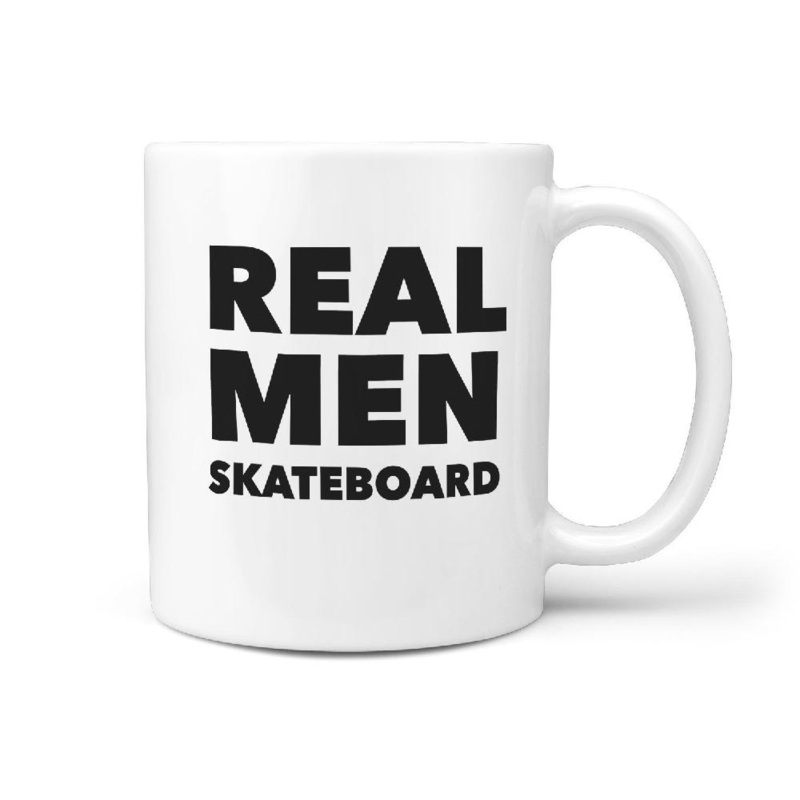 Real Men Skateboard – Gift Idea Coffee Mug