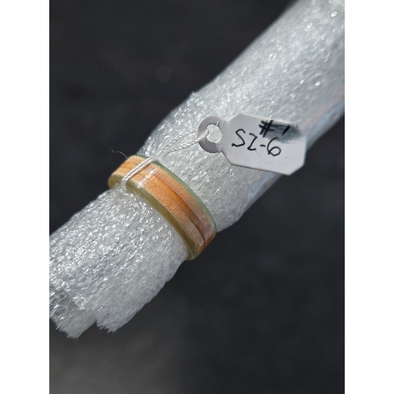 Recycled Bo-Tuff Skateboard Ring SIZE 6 (#1)