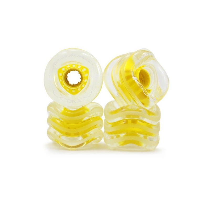 Shark Wheels Longboard – 72MM,78AClearwithYellowHubDNA