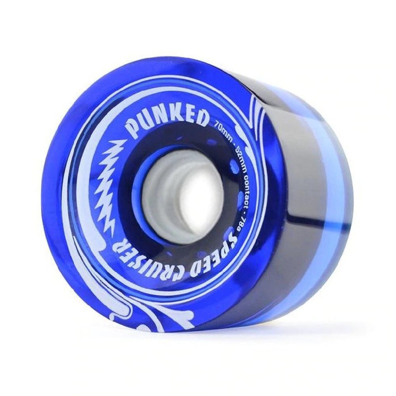 Speed Cruiser 70mm Longboard Wheels – Transparent Blue Wheels only