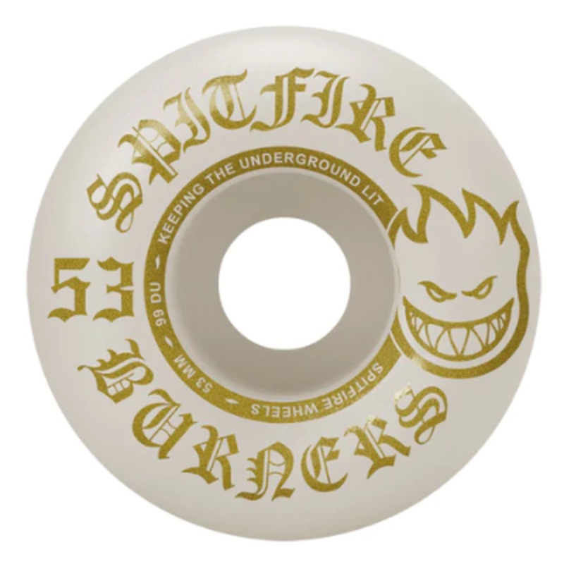 Spitfire 99d Burner 53mm Skateboard Wheels 53mm White