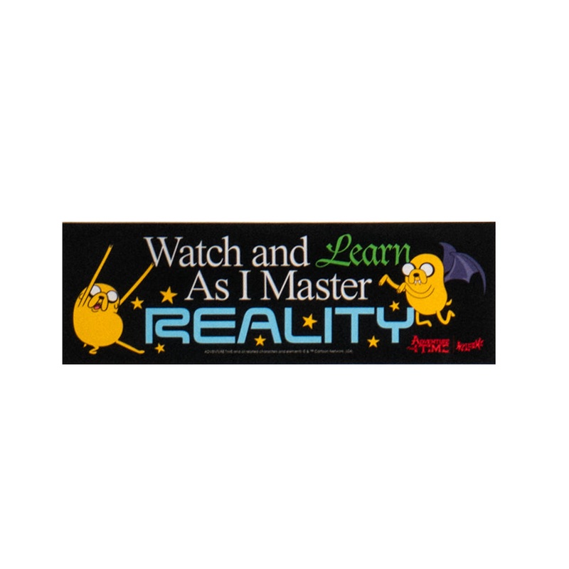 Welcome Skateboards Adventure Time Reality Bumper Sticker Black One Size Fits All