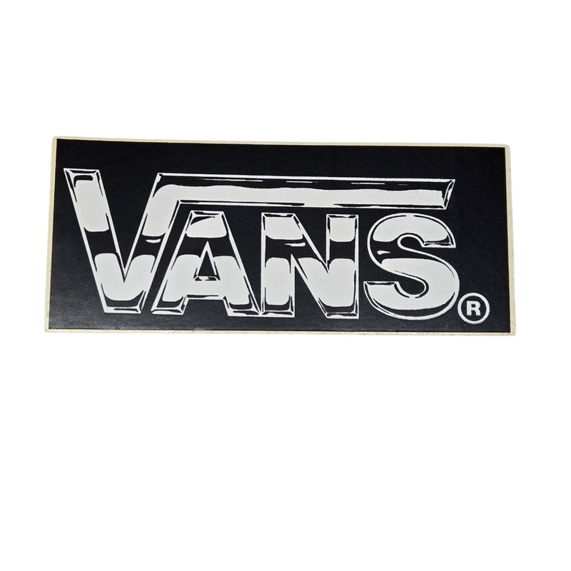4.5″ Vintage 90s VANS Sticker – BLACK